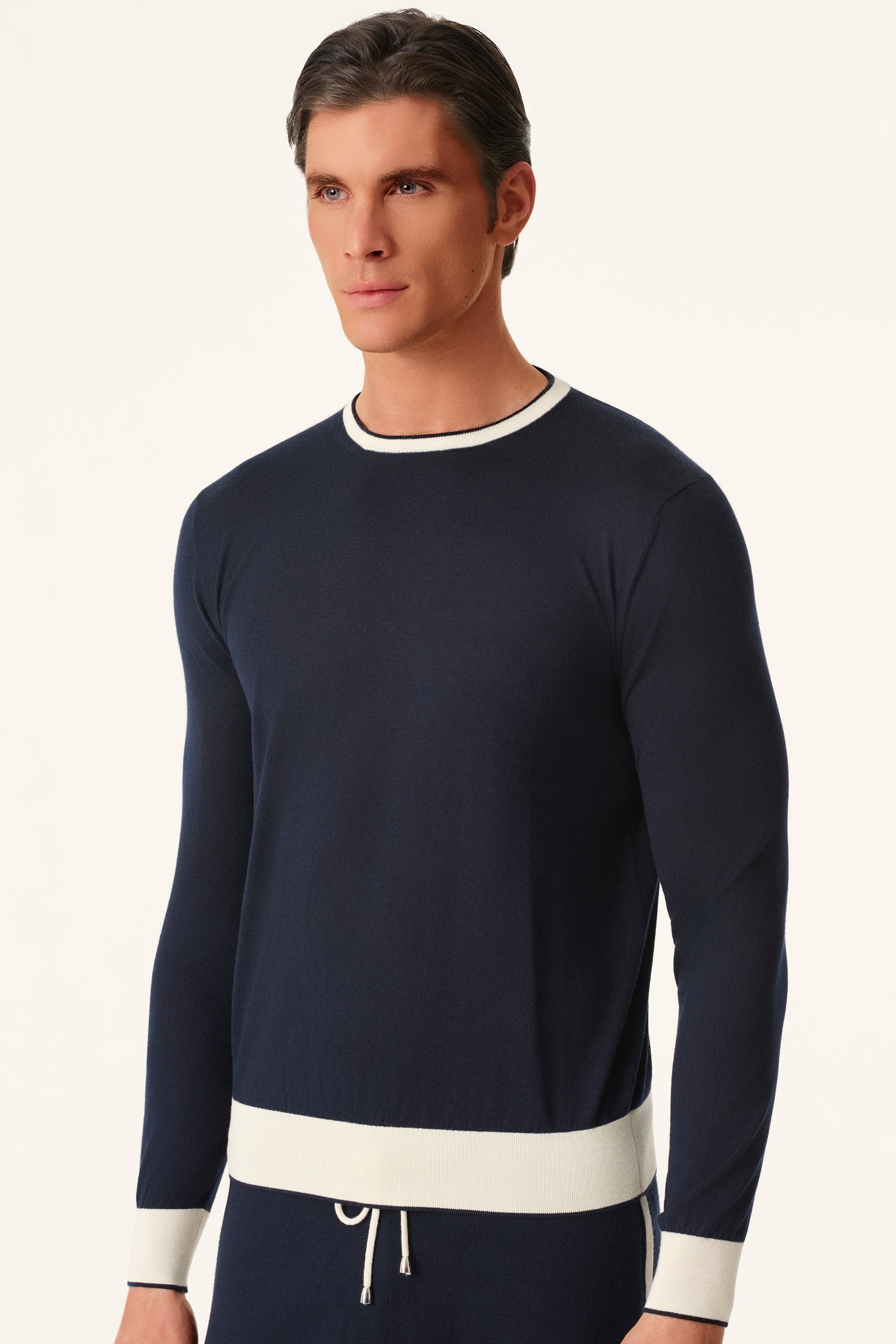 Pull GIROCOLLO BICOLORE