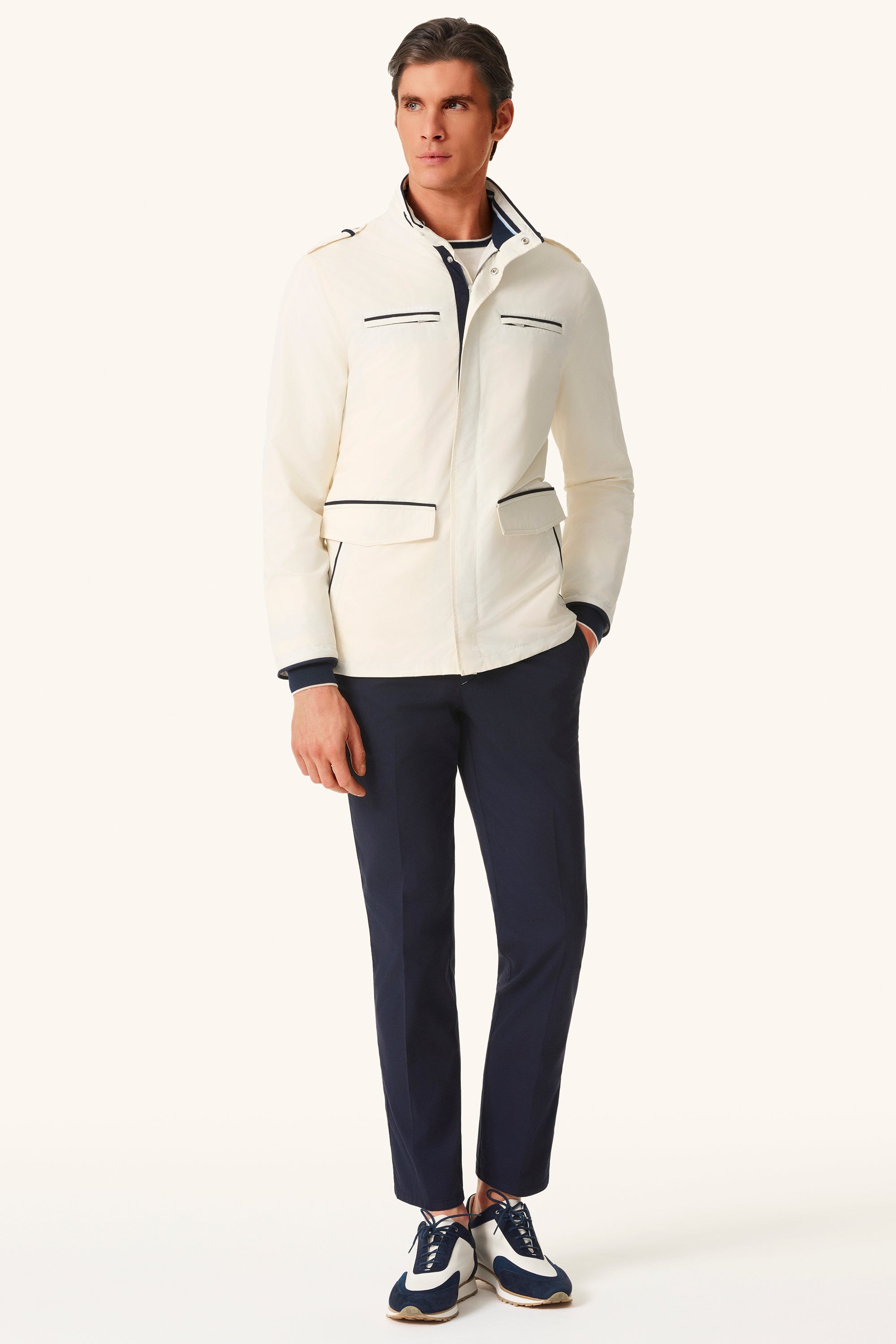 DONALD ultra-light silk nylon parka