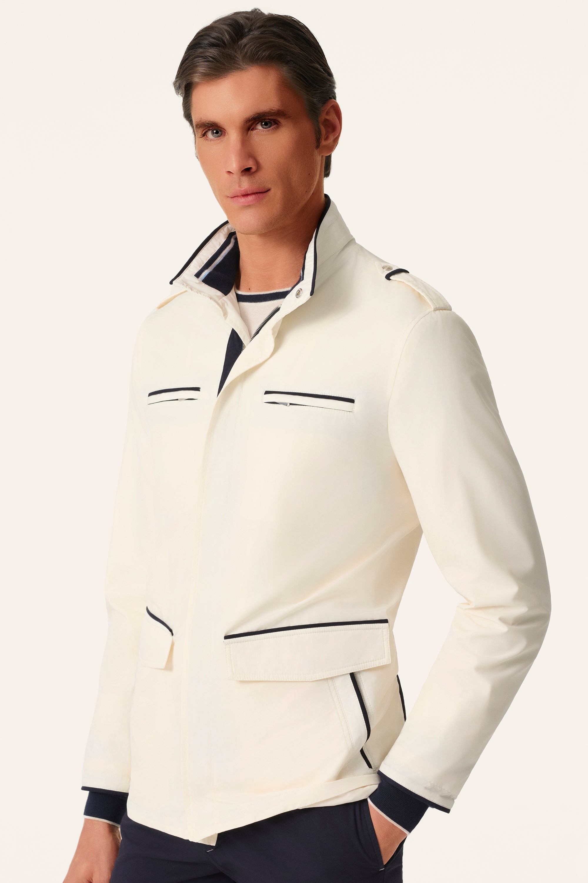 DONALD ultra-light silk nylon parka