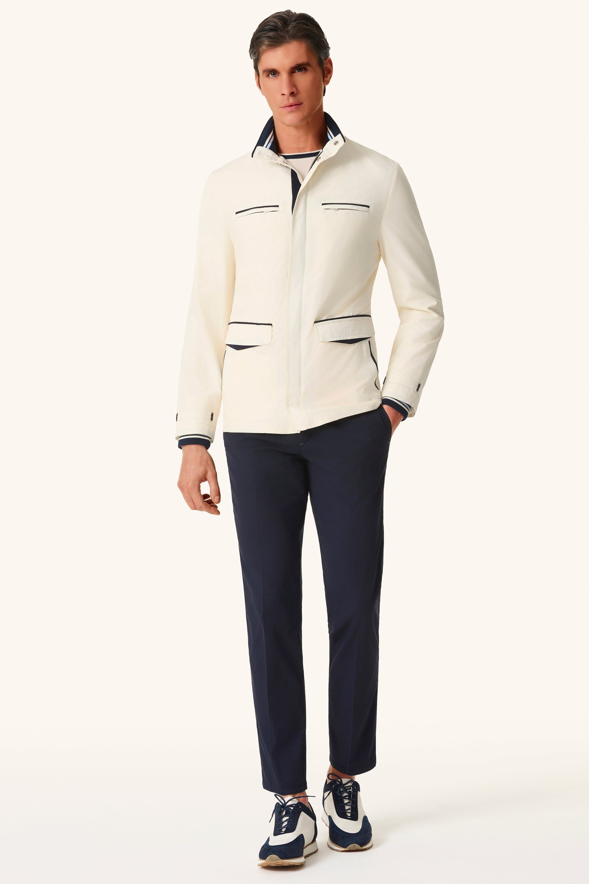 DONALD ultra-light silk nylon parka