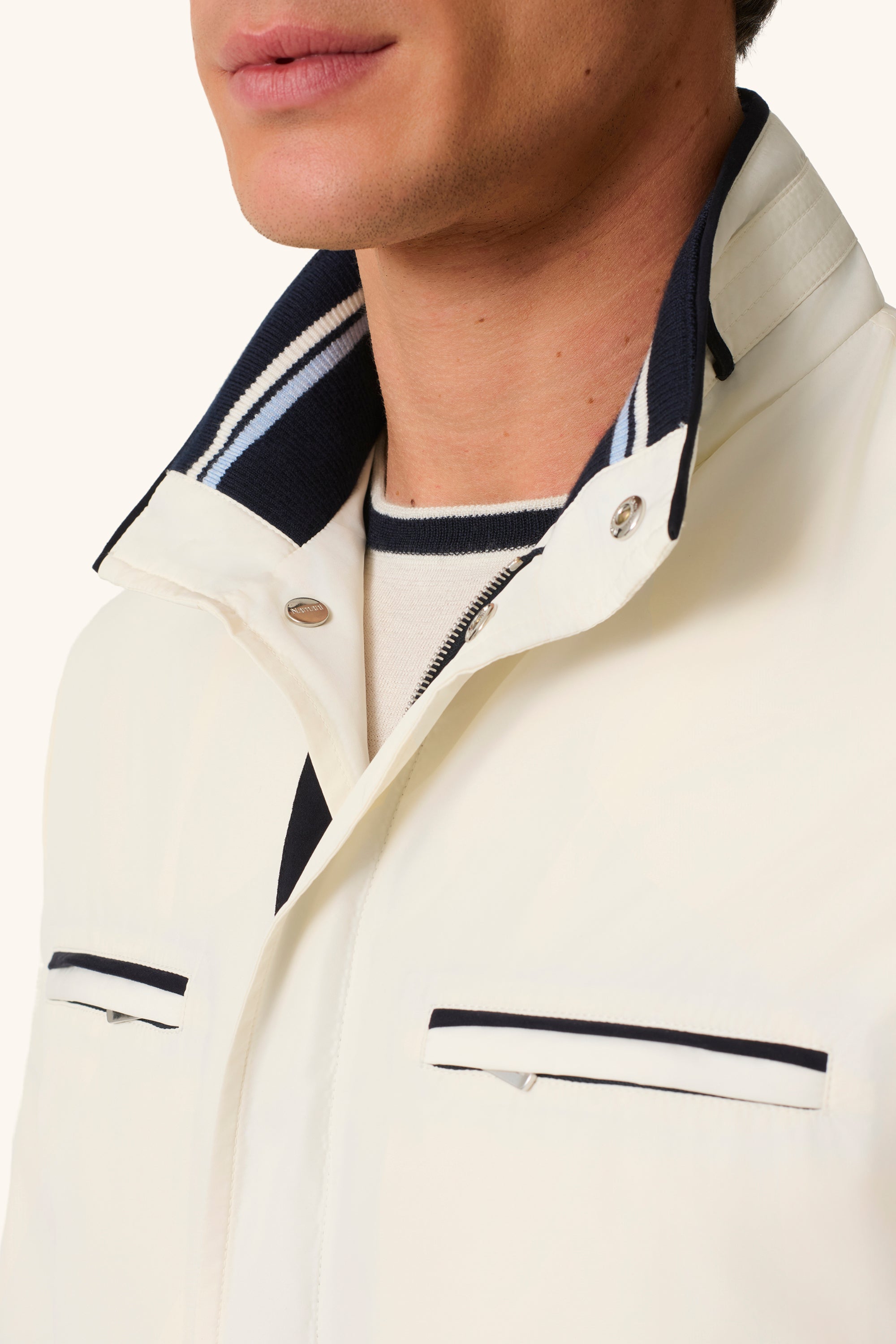 DONALD ultra-light silk nylon parka