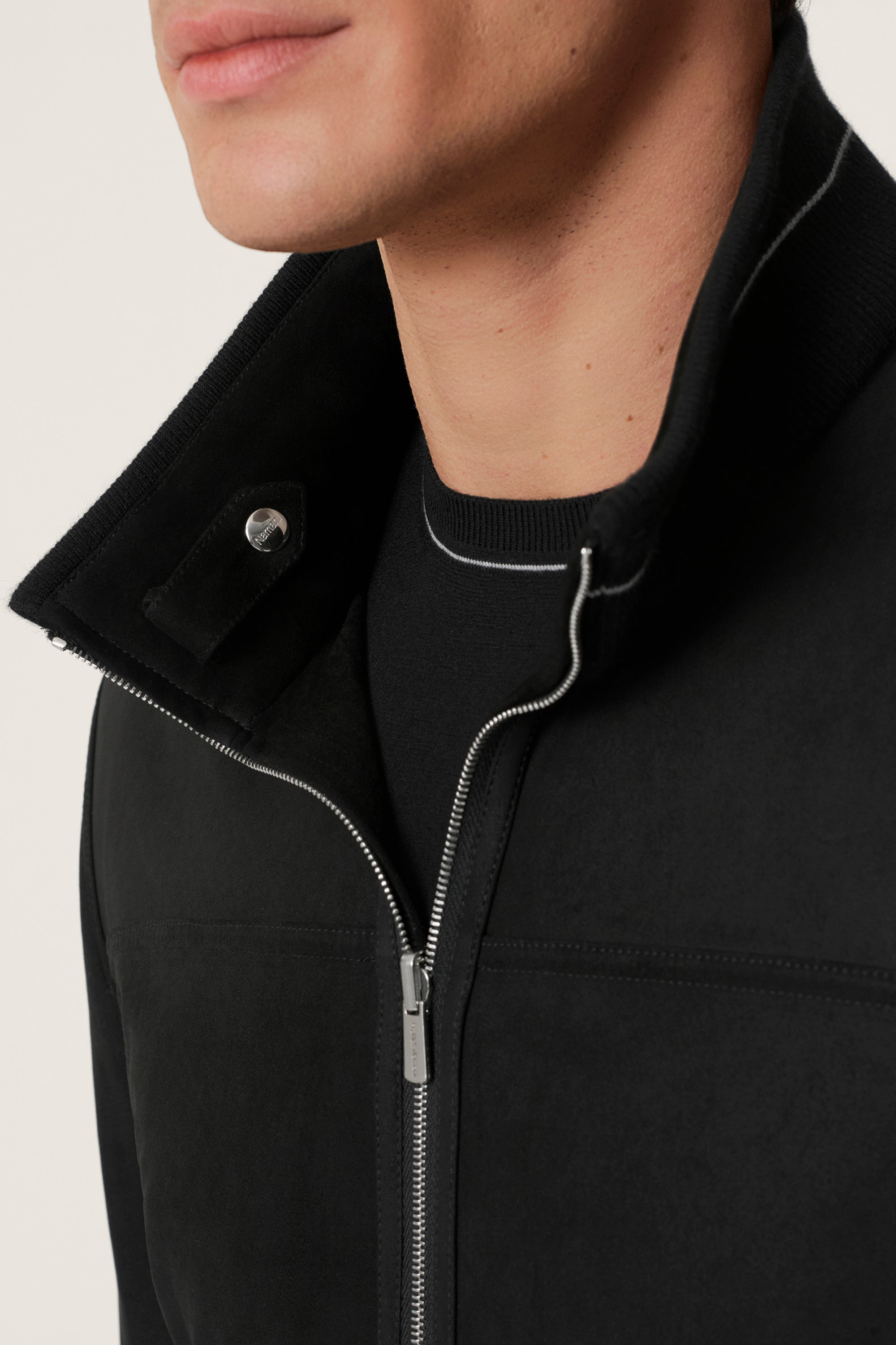 Blouson réversible en suède et cuir nappa CONFORT