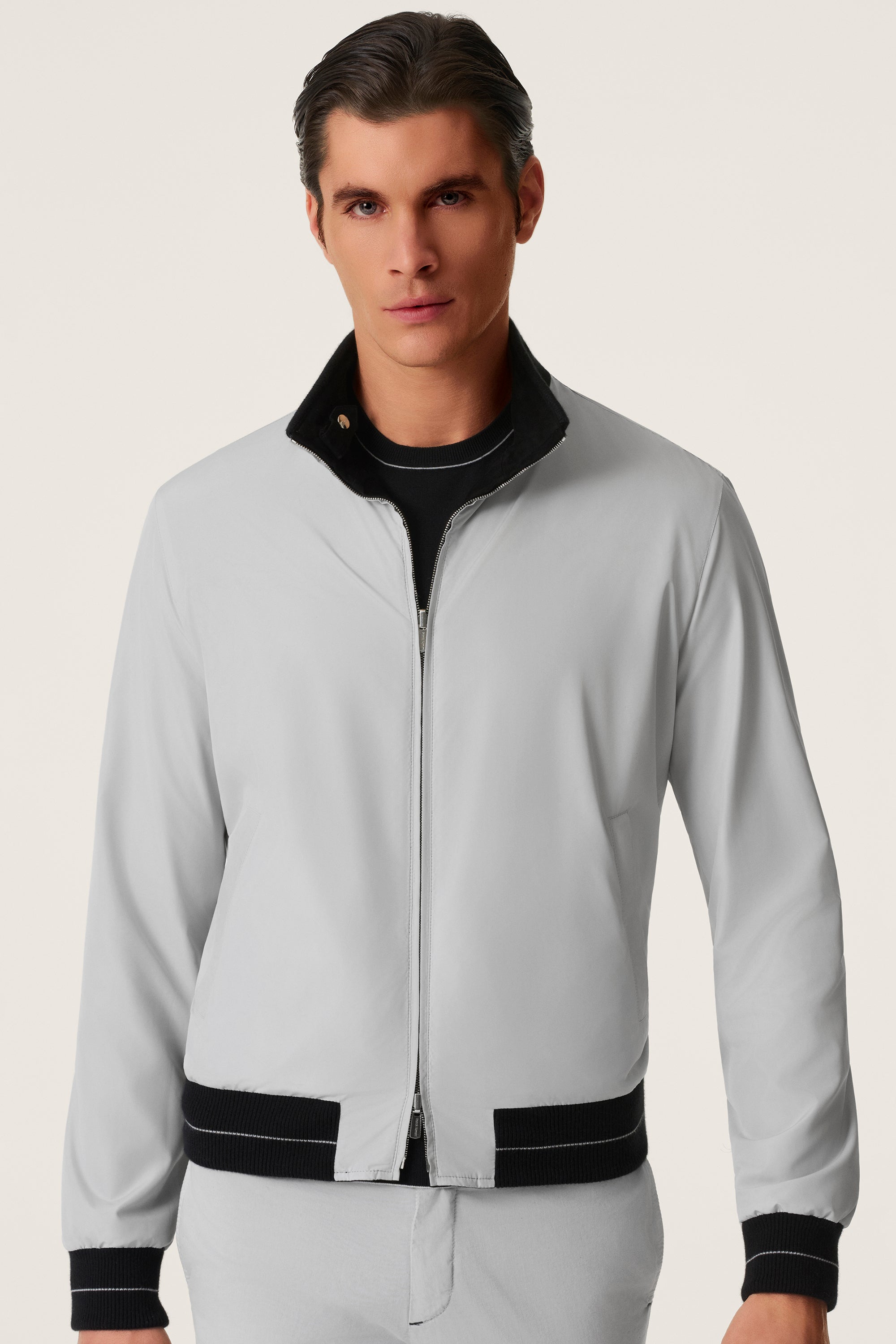 Blouson en silk nylon ultra-light et suède réversible CONFORT