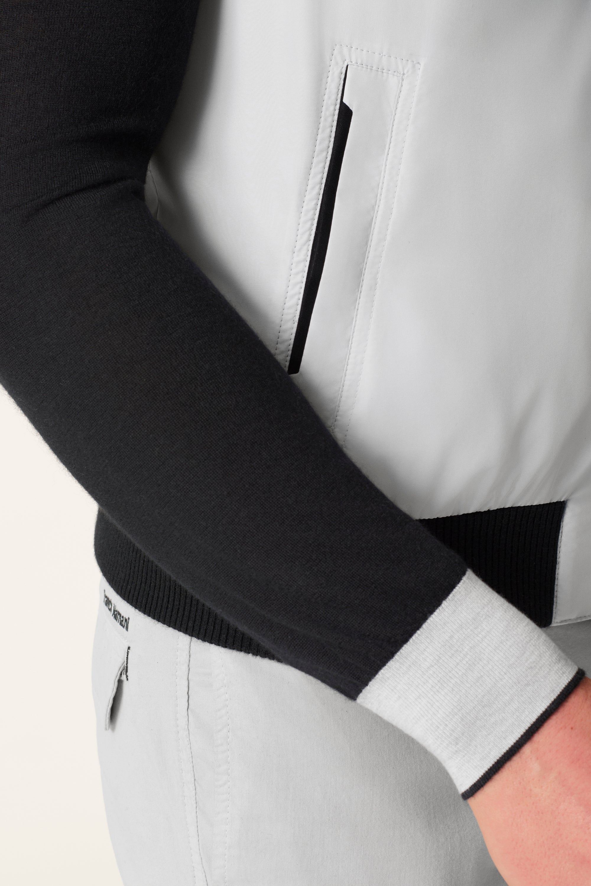 Reversible ultra-light silk nylon vest TOM