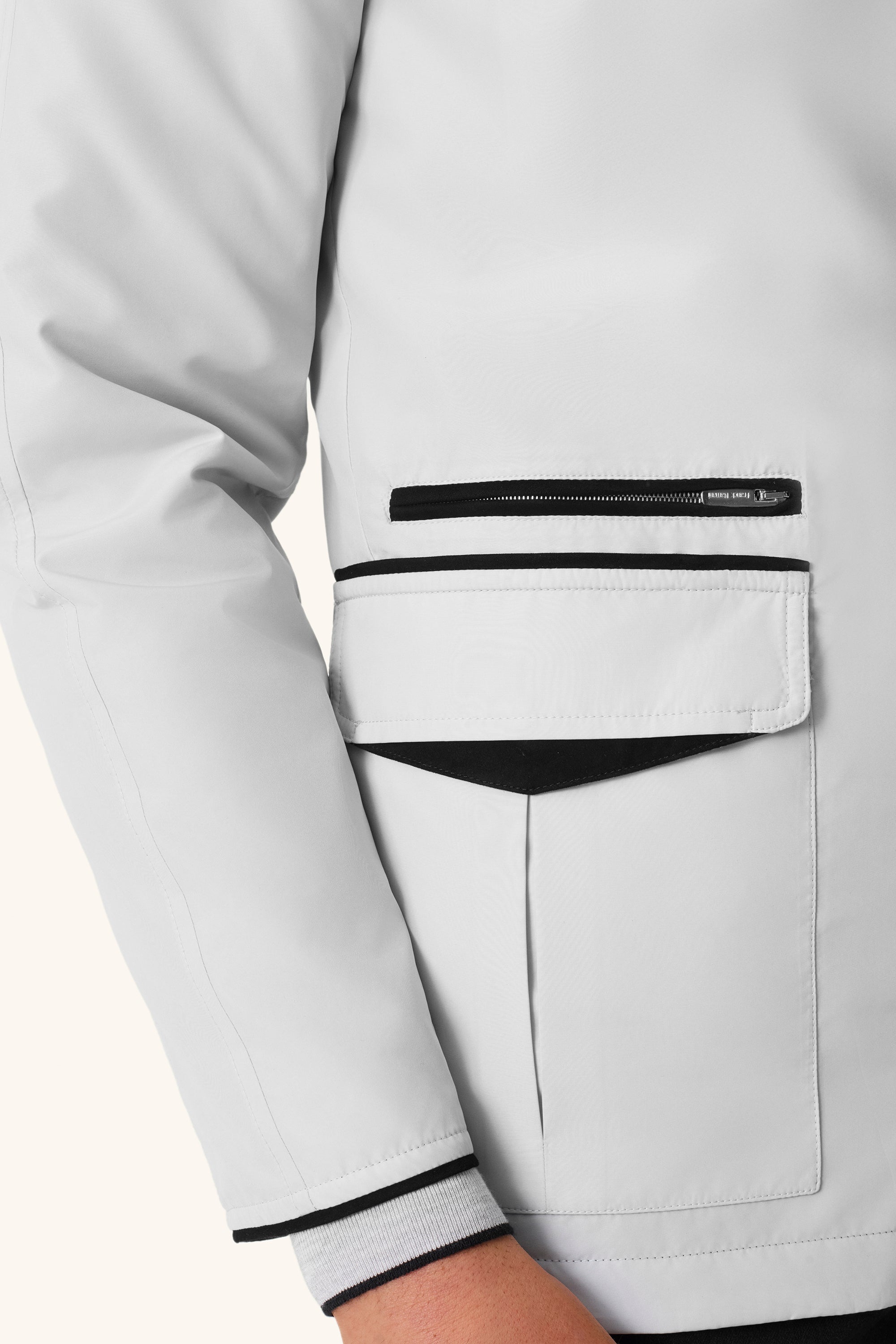 TOM reversible ultra-light silk nylon parka