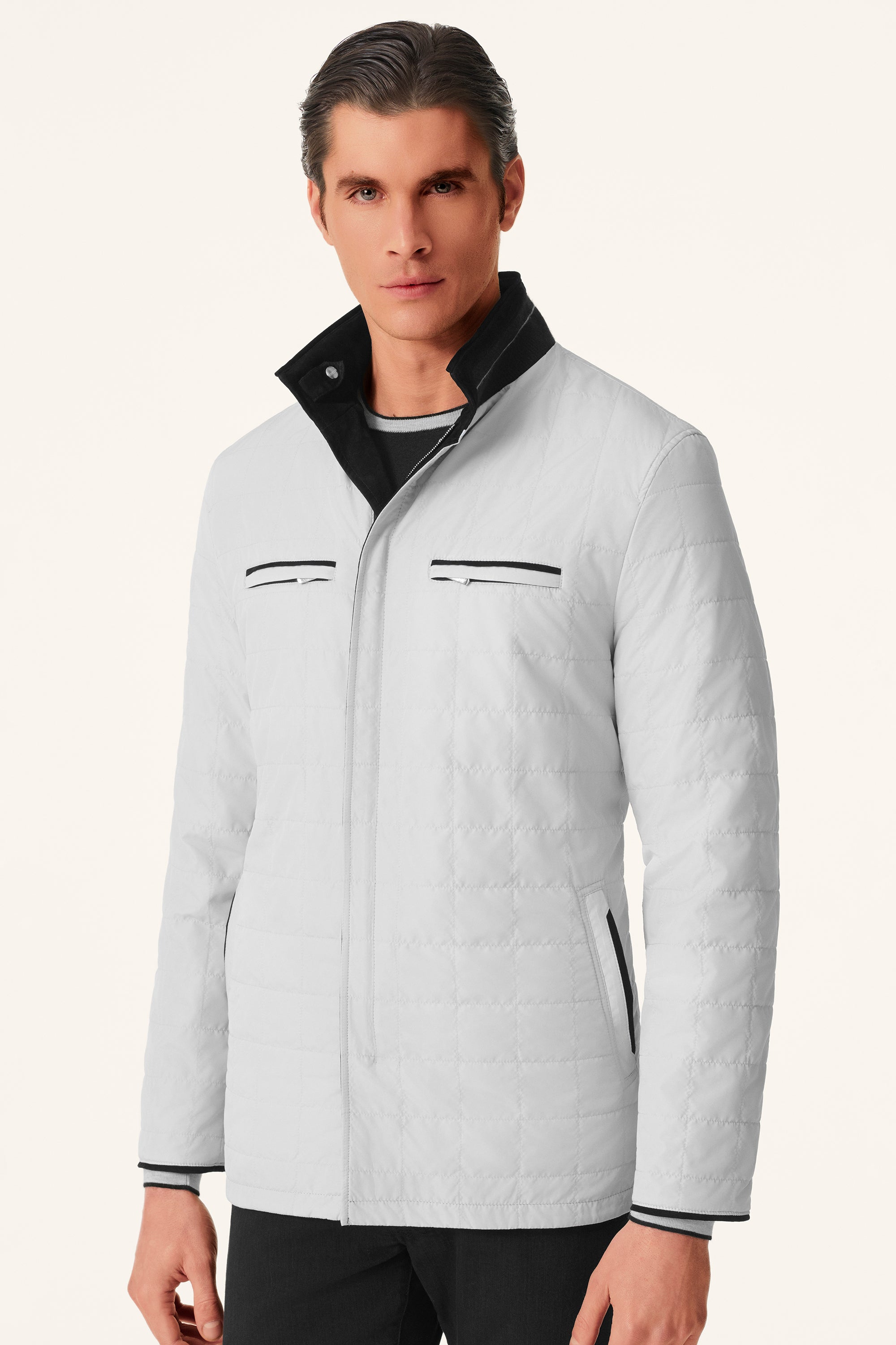 Parka réversible en suède et silk nylon ultra-light TOM