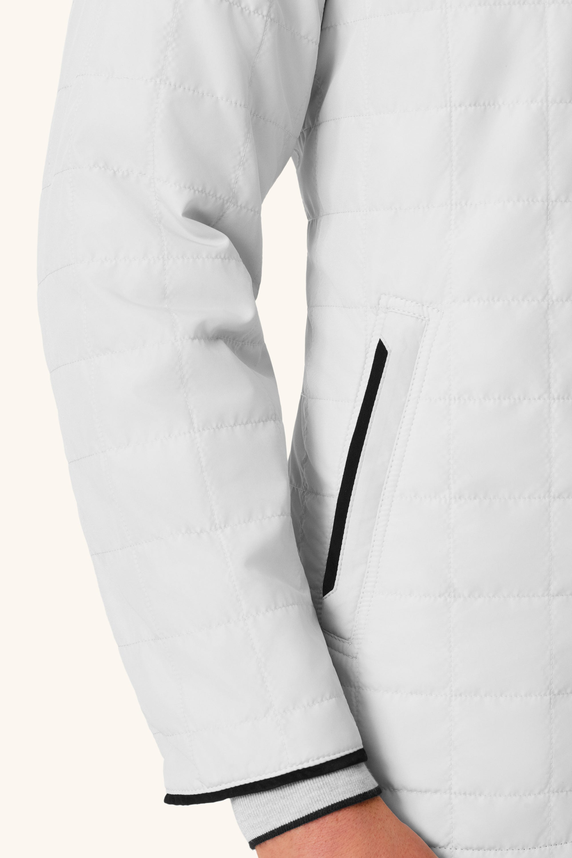 Parka réversible en suède et silk nylon ultra-light TOM