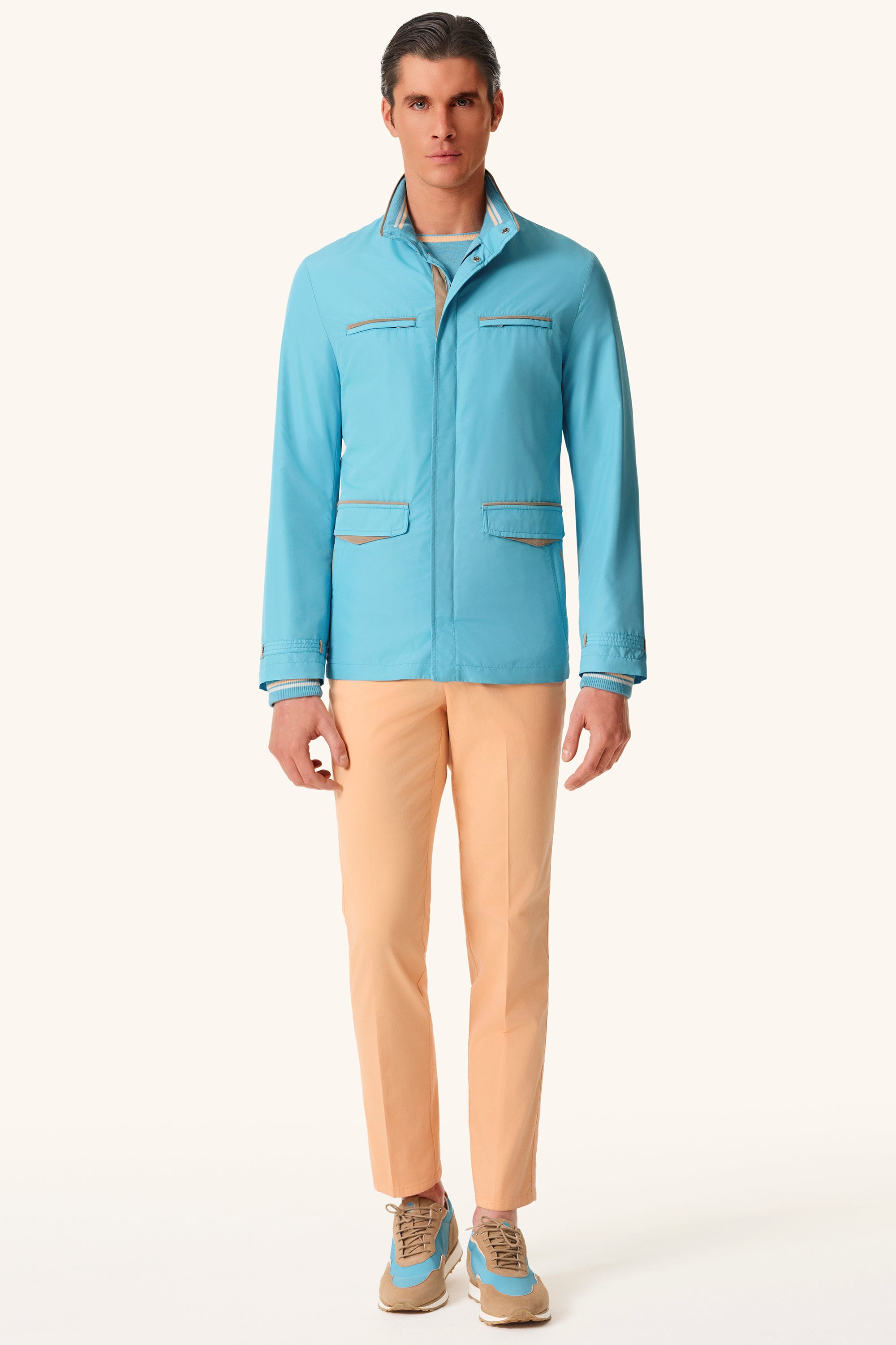AUSTIN RACING Ultra-light silk nylon parka
