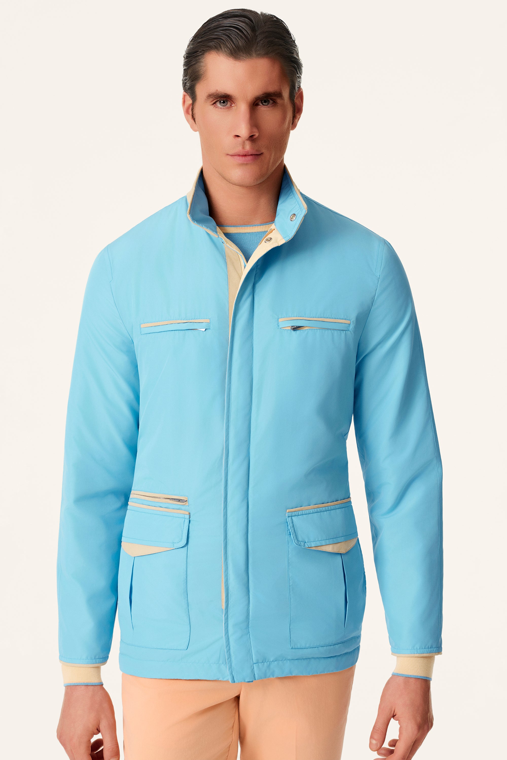 TOM reversible ultra-light silk nylon parka
