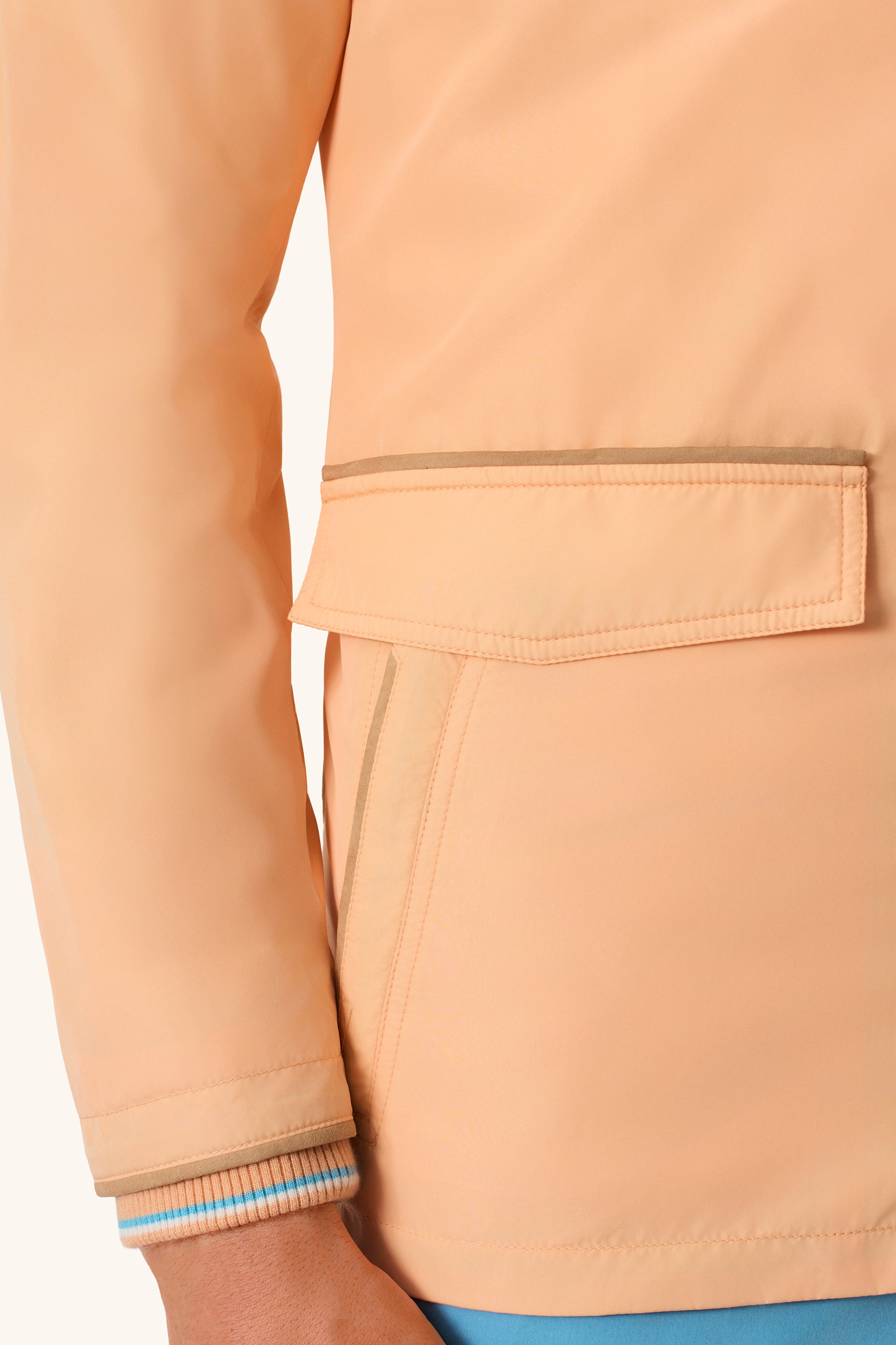 DONALD ultra-light silk nylon parka