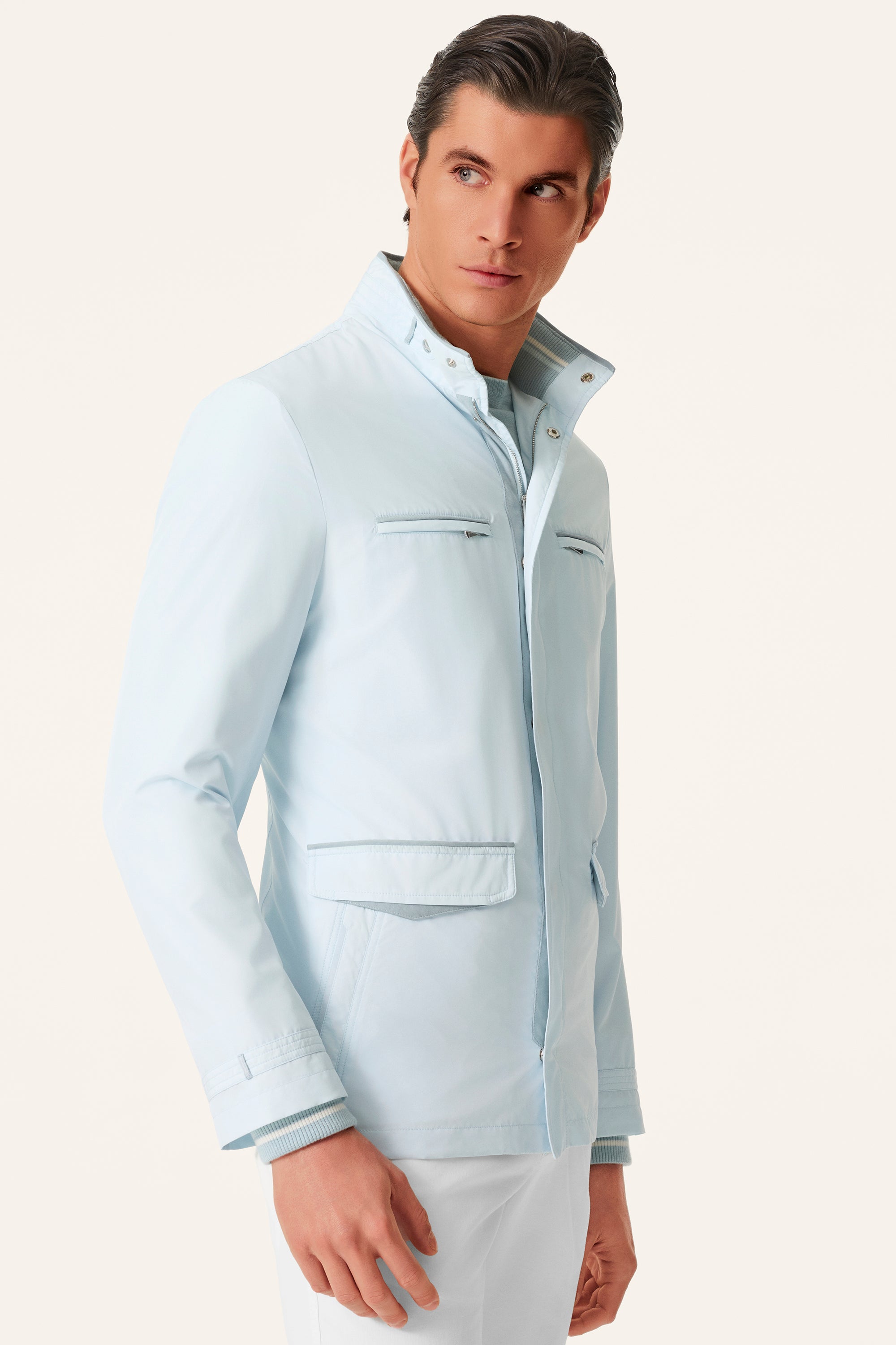 AUSTIN RACING Ultra-light silk nylon parka