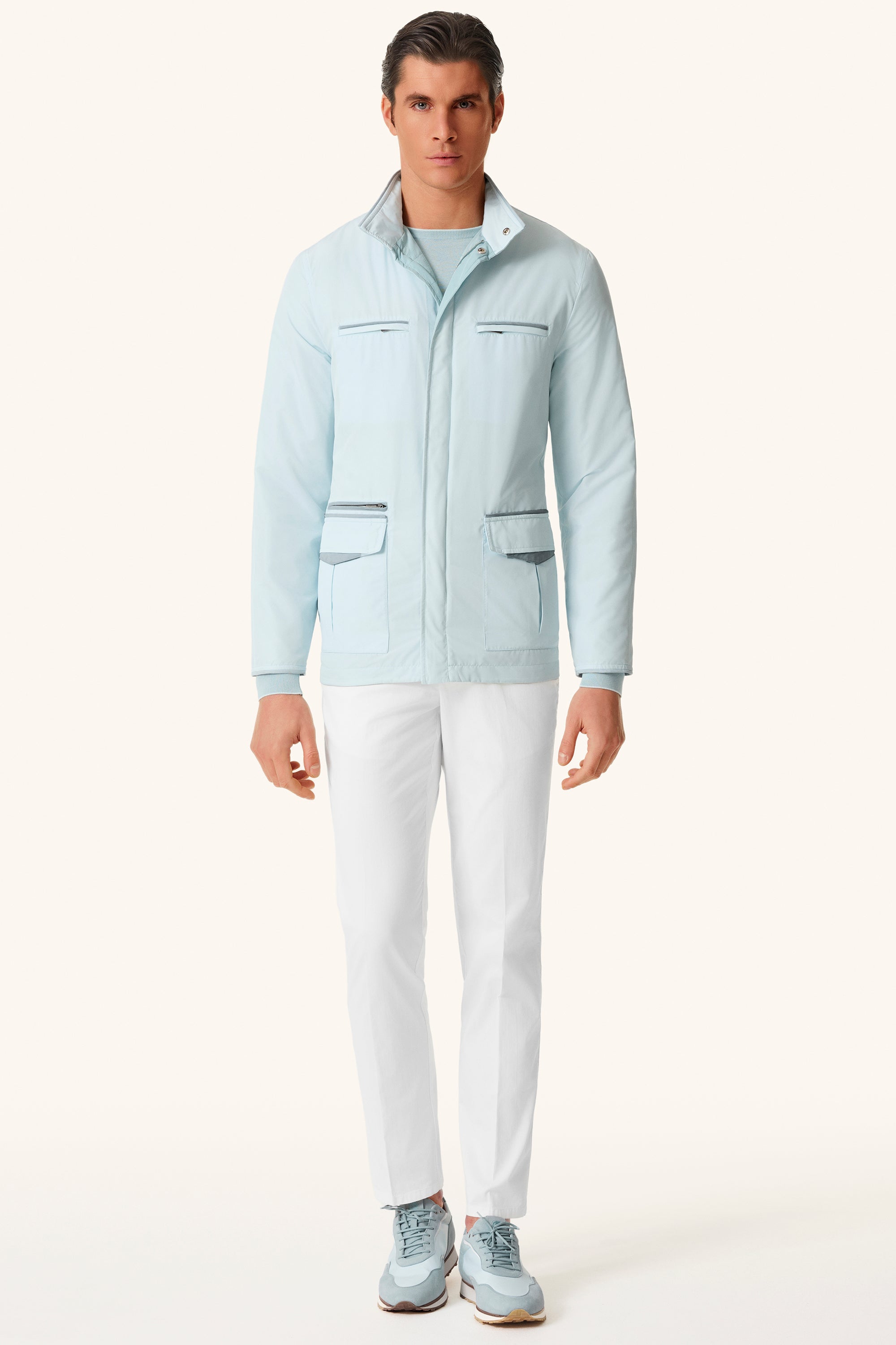 TOM reversible ultra-light silk nylon parka