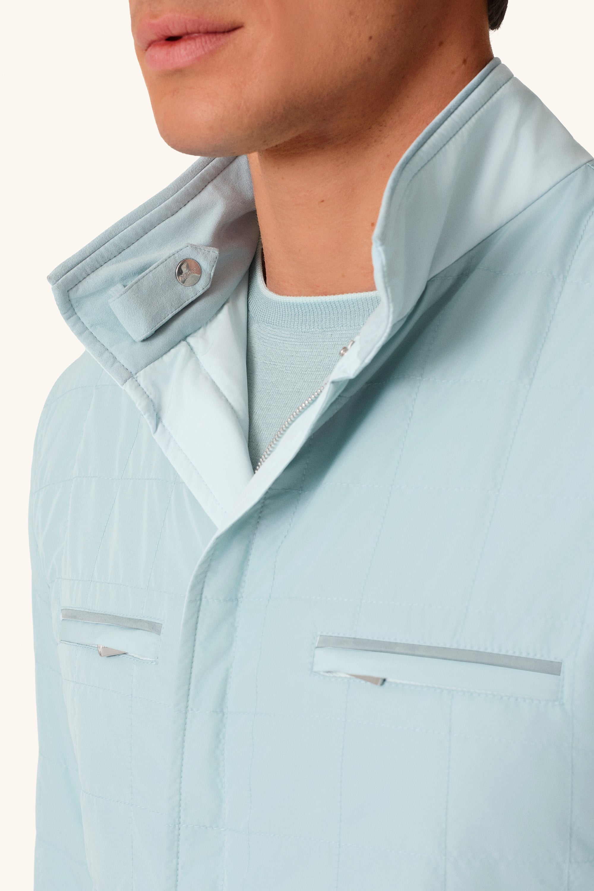 TOM reversible ultra-light silk nylon parka