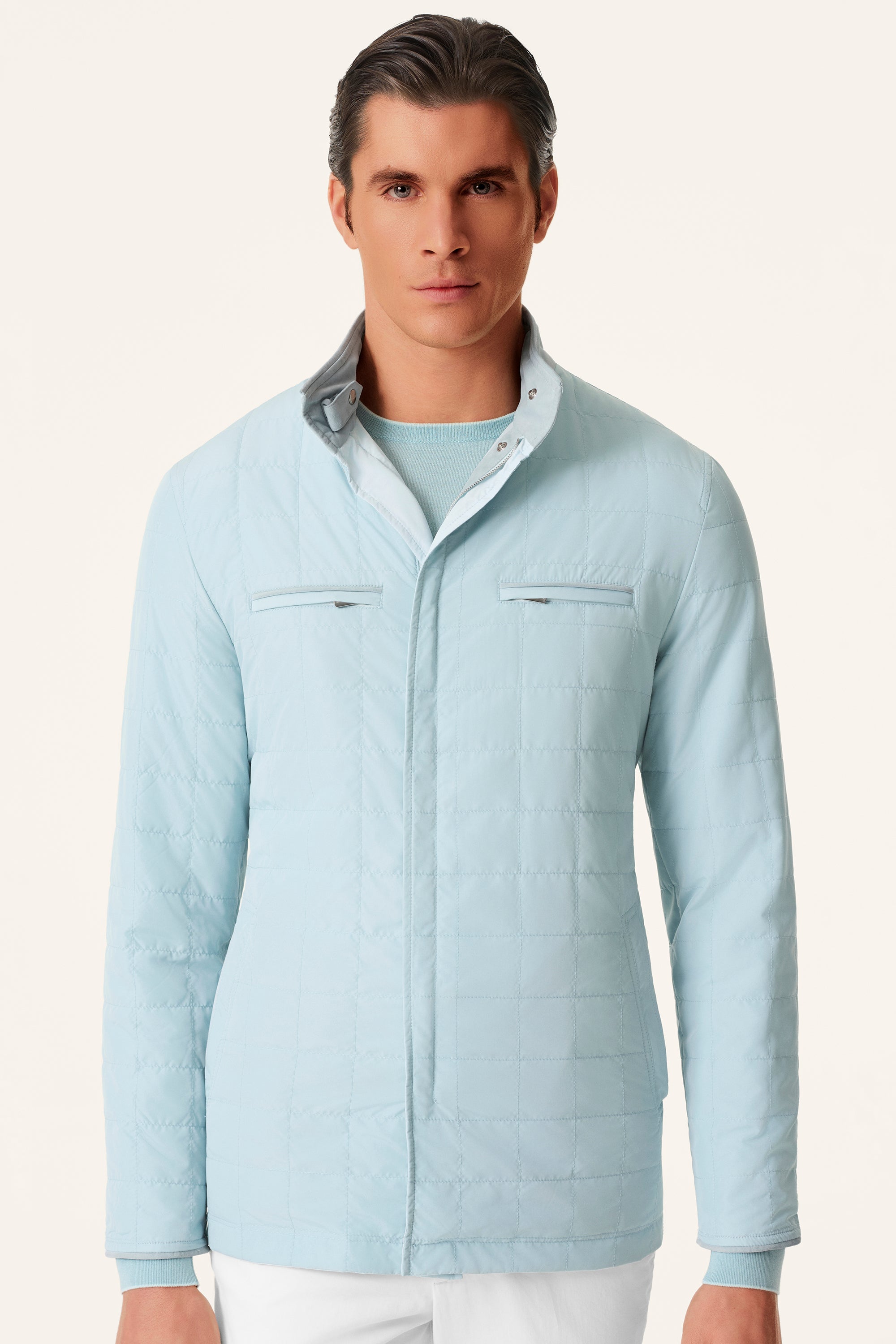 TOM reversible ultra-light silk nylon parka