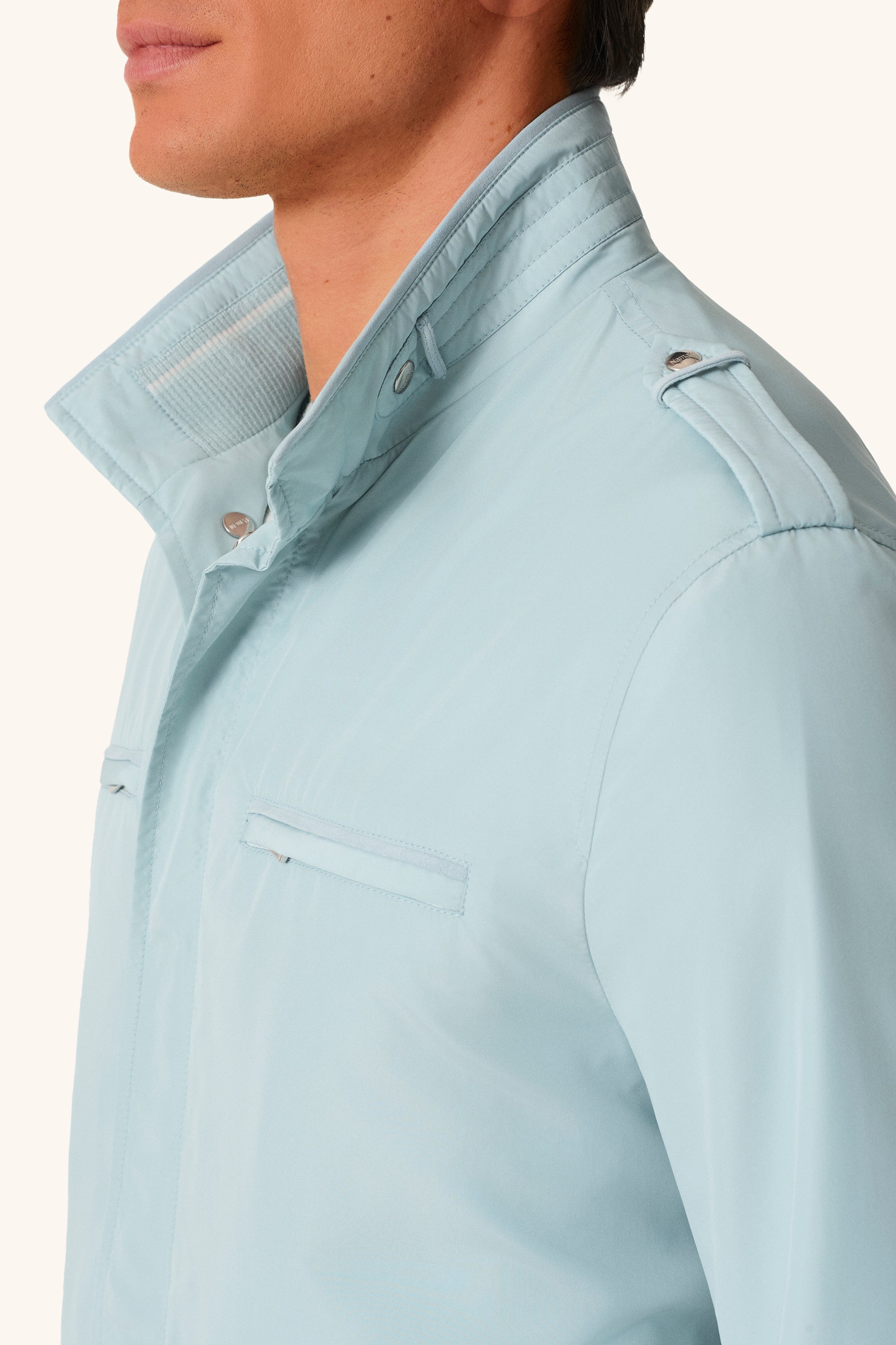 DONALD ultra-light silk nylon parka