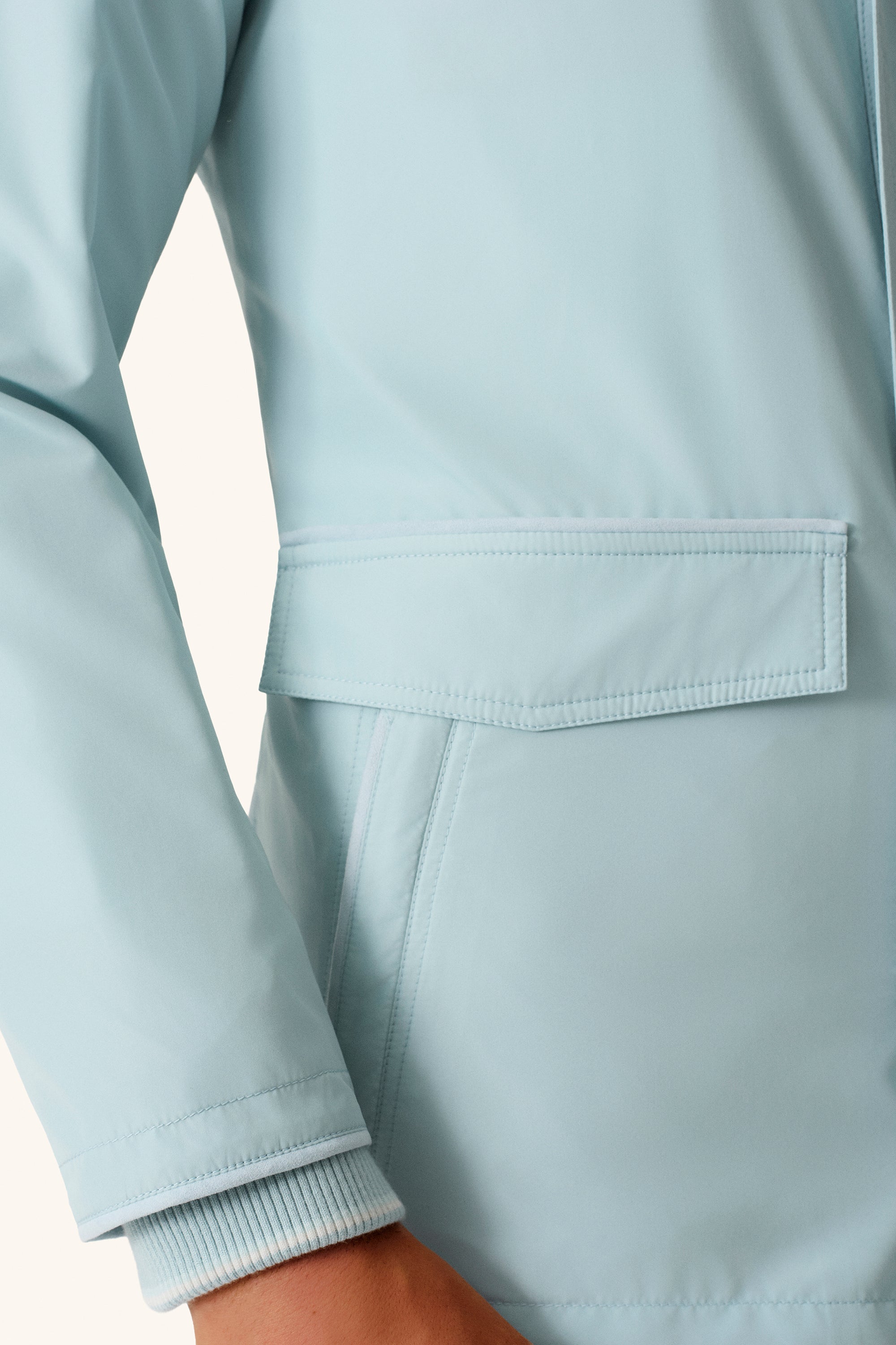DONALD ultra-light silk nylon parka