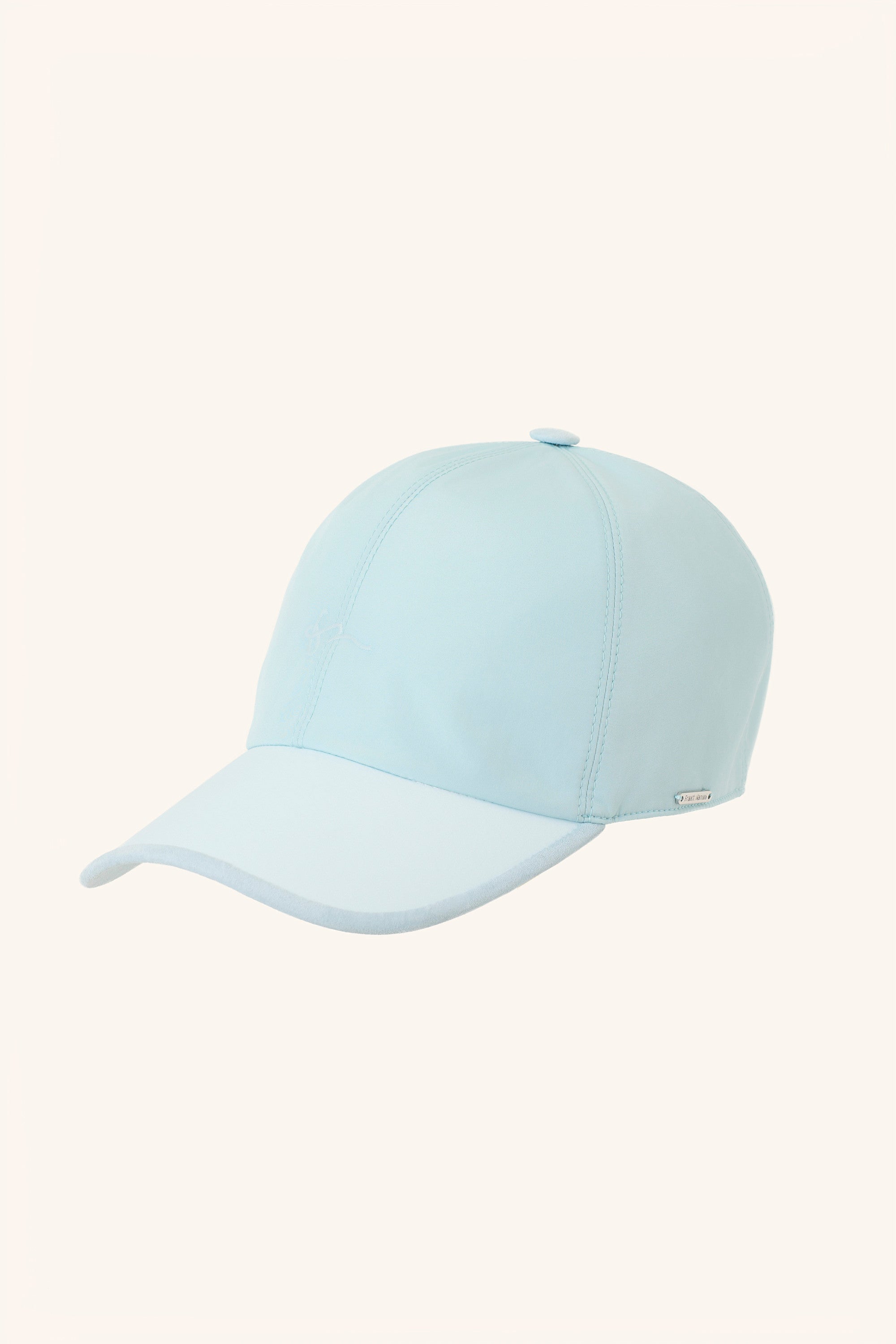 Casquette bicolore en silk nylon ultra-light et suède BASEBALL