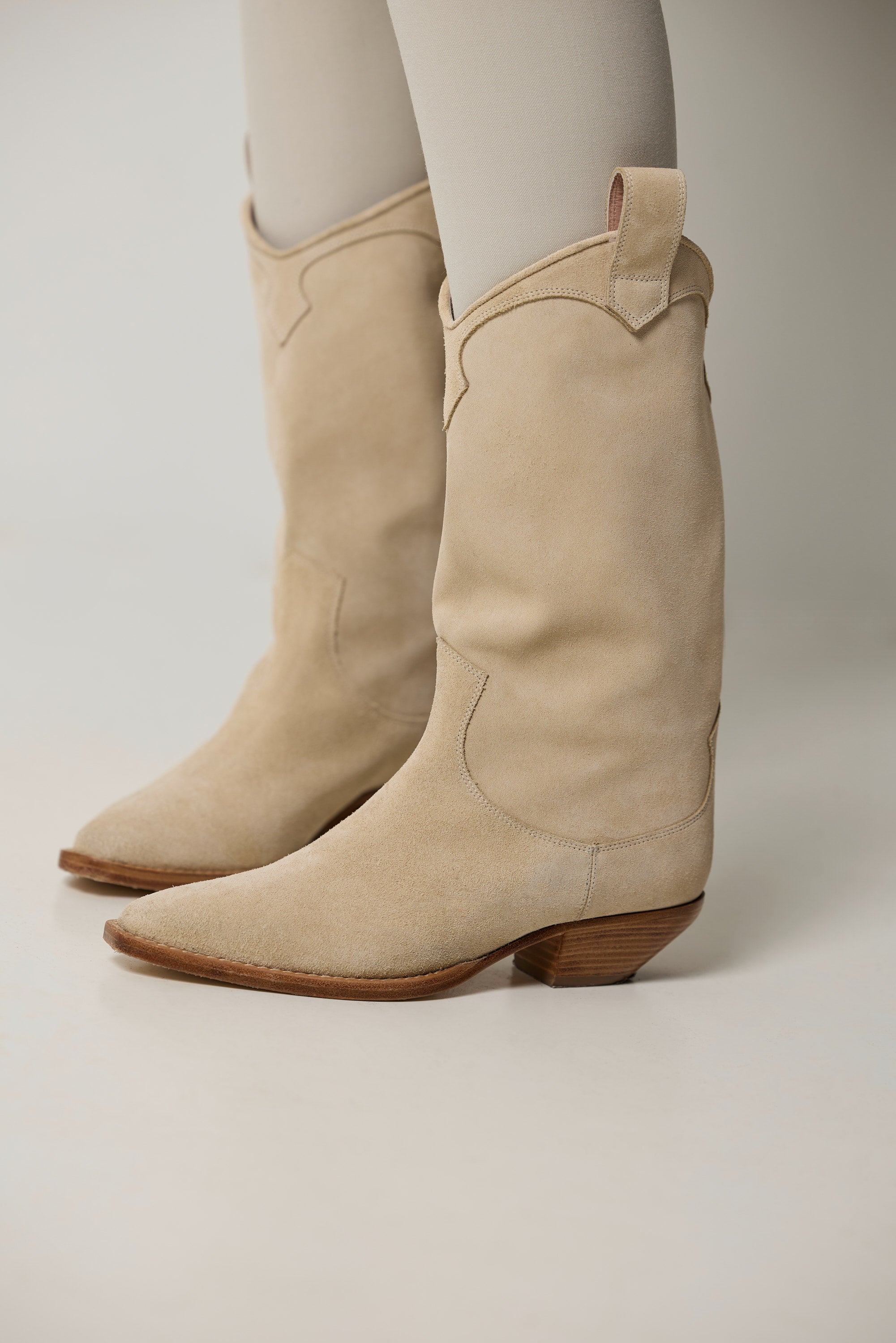 Bottes Western en suède