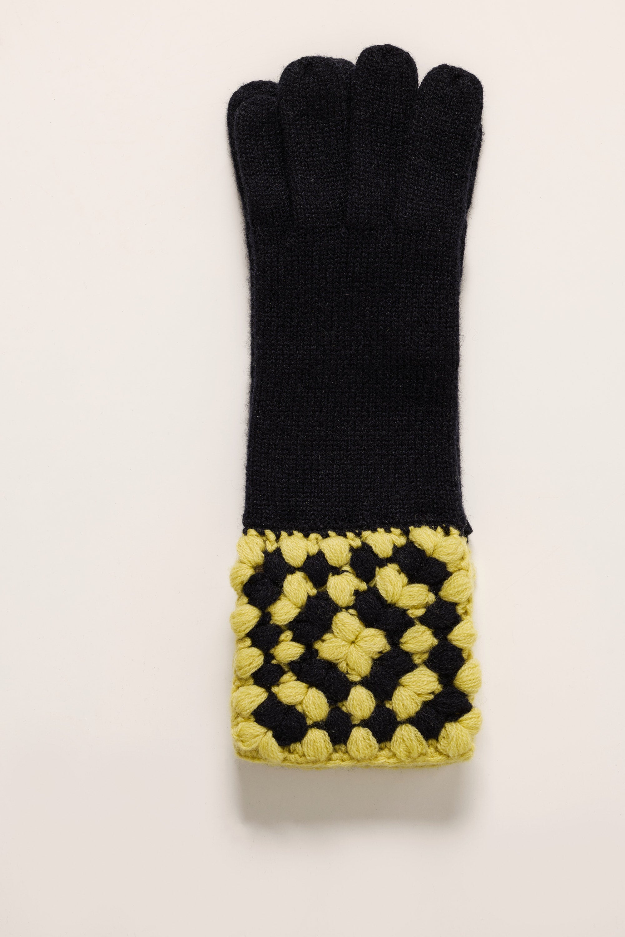 Gants en cachemire crochet