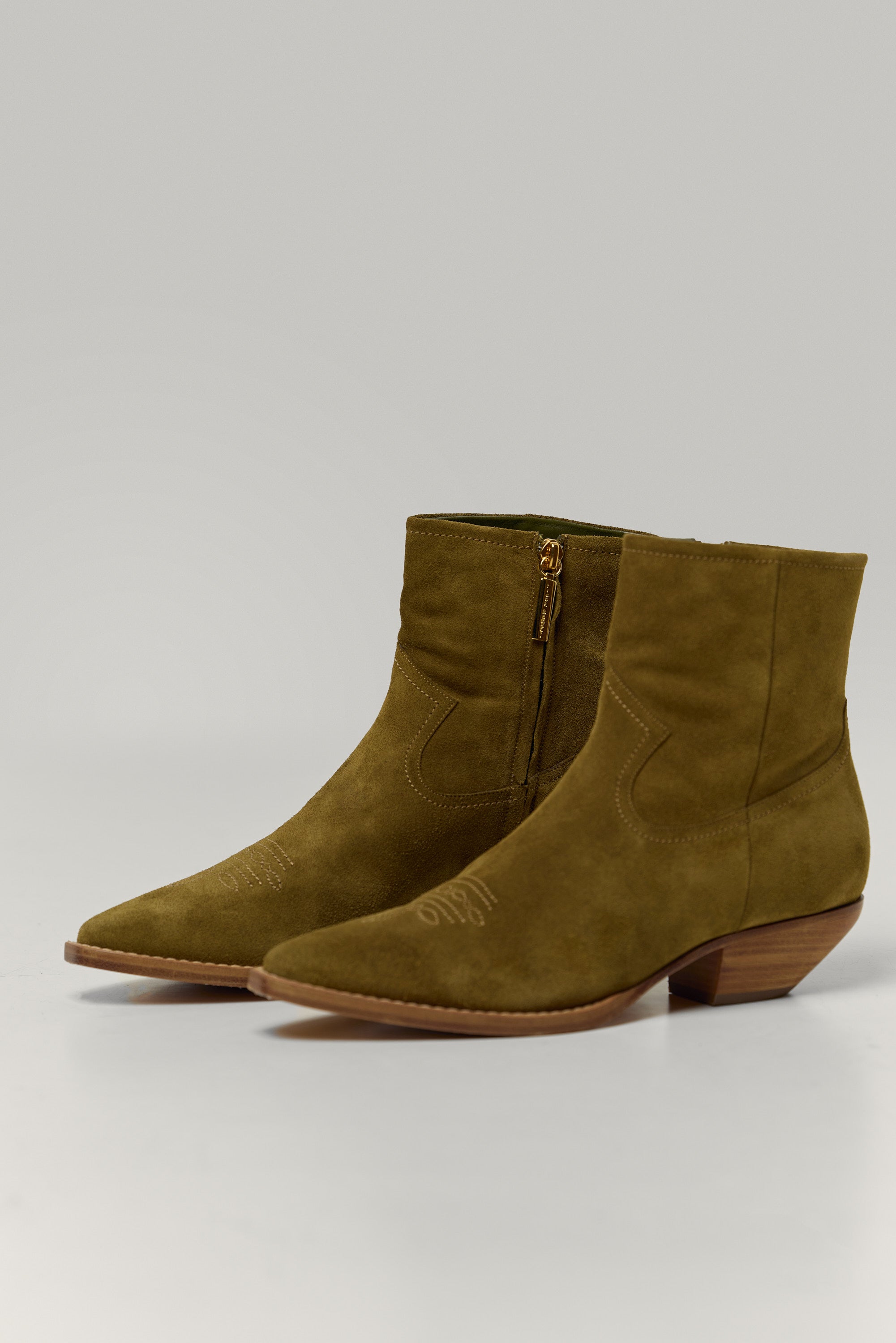 Suede Western boots